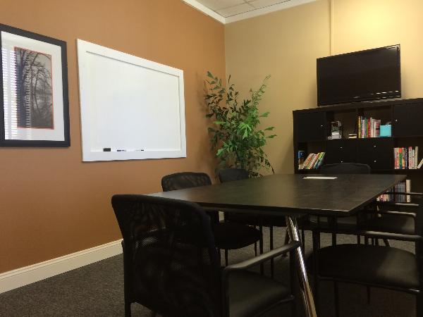conference room with whiteboard