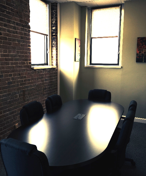 Exposed brick conference room with gourmet coffee AND no interruptions! 