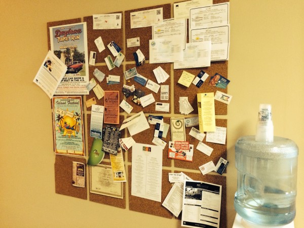We know where to go in Daytona Beach - check out the famous 'wall o' menus' found in our office common area...